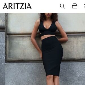 NWOT -TEN by Babatone chandelier skirt - S